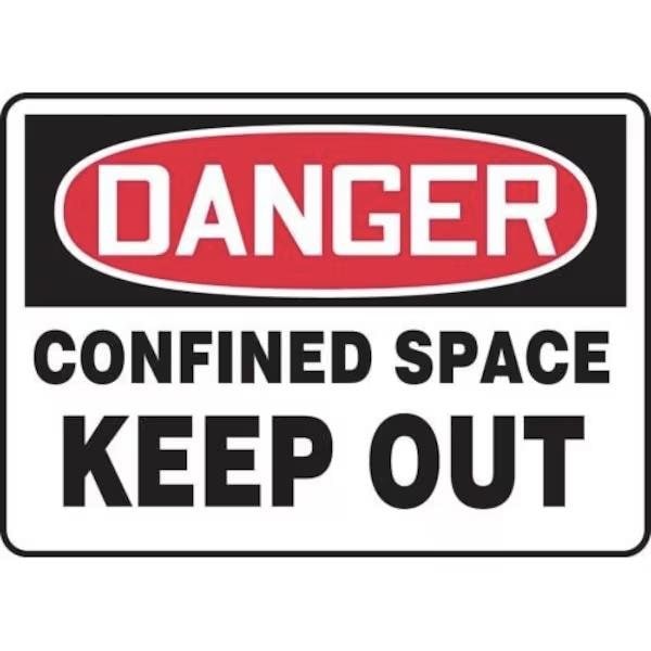 Accuform OSHA DANGER SAFETY SIGN CONFINED MCSP108XP MCSP108XP - main